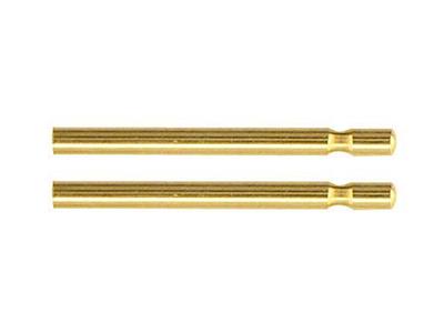 Asta Singola Per Farfallina 0,8 X 11,10 Mm, Oro Giallo 18 Carati. Rif.07400-8, Ciascuno - Immagine Standard - 2