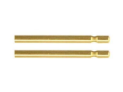 Perno Per Orecchini, 11,1 X 0,8 Mm, Oro Giallo Da 18 Kt, 100% Oro Riciclato - Immagine Standard - 2