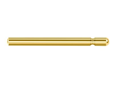 Stelo Singolo Per Orecchino 1 X 10 Mm, Oro Giallo 18 Carati. Rif. 07400-10, Pezzo