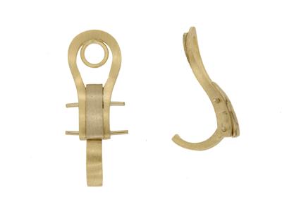 Sistema Di Orecchie A Clip 20 Mm, Oro Giallo 18 Carati. Ref. 7304-ter, La Coppia