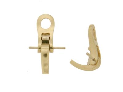 Sistema Per Orecchini A Clip Da 12 Mm, Oro Giallo 18 Carati. Rif. 7349-bis, La Coppia