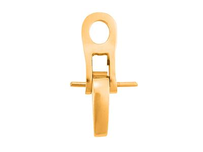 Sistema Per Orecchini A Clip Da 12 Mm, Oro Giallo 18 Carati. Rif. 7349-bis, La Coppia - Immagine Standard - 2