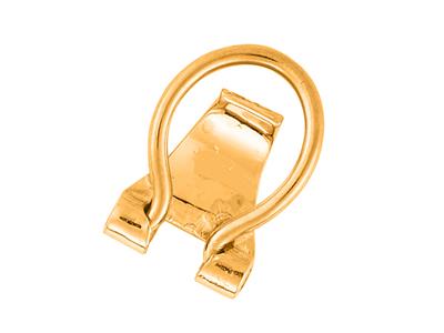 Sistema Di Chiusura Per Orecchini Aforma Di Racchetta Da 10 Mm, Oro G Iallo 18 Carati. Rif. 7314, Coppia - Immagine Standard - 2