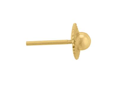 Froufrou 8mm Con Gambo 1x12 MM Oro Giaollo 18 Carati Ref 07409-2 Al Pezzo