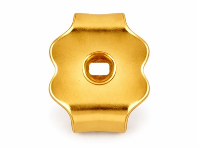Chiusure Orecchini Belga Smerlata, Oro Giallo 18 Carati. Rif. 07401-bis, Coppia - Immagine Standard - 3