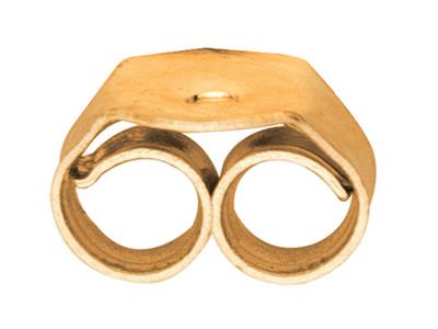 Chiusure Orecchini Belga Liscia, Oro Giallo 18 Carati. Rif. 07406-bis,coppia