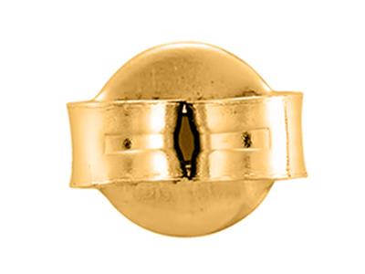 Chiusura A Farfalla Belga Liscia, Oro Giallo 18 Carati. Rif. 07408, Coppia - Immagine Standard - 2