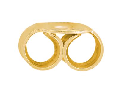 Chiusura A Farfalla Belga Liscia, Oro Giallo 18 Carati. Rif. 07438, Coppia