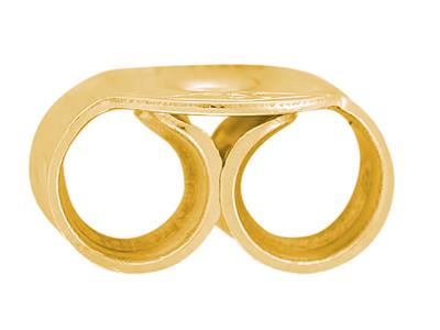 Chiusura A Farfalla Belga Liscia, Oro Giallo 18 Carati. Rif. 07439, Coppia