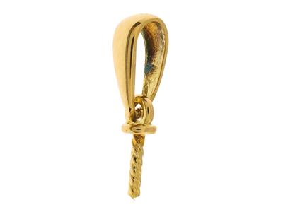 Cerniera Mobile Per Perla Da 6 A 12mm, Oro Giallo 18 Carati. Rif. Be0 02
