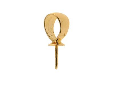 Cerniera Per Perla Da 8 Mm, Oro Giallo 18k. Rif. Be081