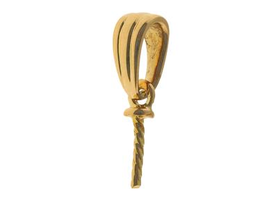 Cerniera Mobile Per Perla Da 6 A 12mm, Oro Giallo 18 Carati. Rif. Be1 17