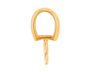Cerniera Per Perla Da 8 A 10 Mm, Oro Giallo 18 Carati. Rif. Be139 - Immagine Standard - 2