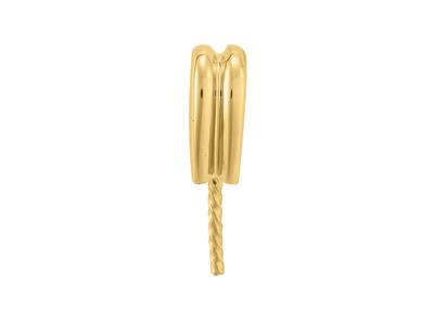 Cerniera Per Perla Da 8 A 9 Mm, Orogiallo 18 Carati. Rif. Be146 - Immagine Standard - 2