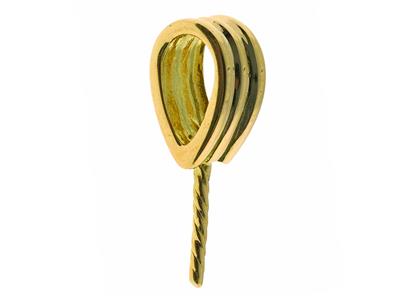 Cerniera Per Perla Da 8 A 9 Mm, Orogiallo 18 Carati. Rif. Be147