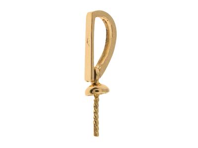 Cerniera Per Perle Di Qualsiasi Diametro, Oro Giallo 18 Carati. Rif. Be151