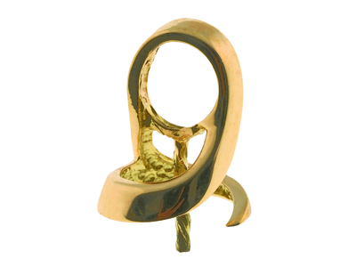 Cappio Semplice Per Perla Da 8 A 9 Mm, Oro Giallo 18k. Rif. Be223