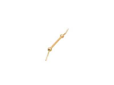 Collana Maglia Veneziana, Con 3 Supporti Ad Asta Per Perle, 41 Cm, Oro18 Kt - Immagine Standard - 2