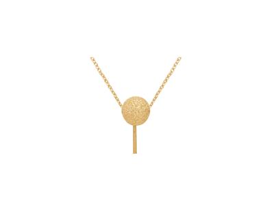 Girocollo Mesh Forzatina, Con Sferalaser Da 5 MM Per Perla, 42+3 Cm, 18kt Oro Giallo - Immagine Standard - 4