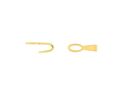 Punta Con Anello Per Targhetta Identificativa, 0,70 X 0,20 Mm, 18kt Oro Giallo