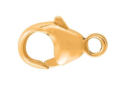 Chiusura A Menotte Bombata Stampatacon Anello Integrato 11 Mm, Oro Gi Allo 18k Ref. 17196