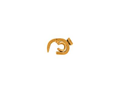 Sistema Di Spilla Gancio Rotante, Oro Giallo 18 Carati. Rif. 07213-47