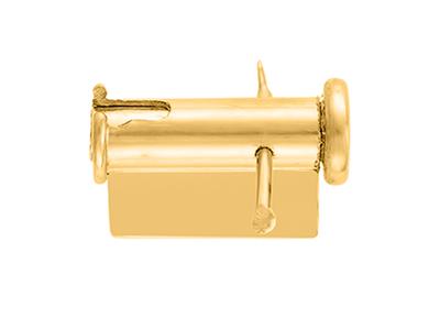 Sistema Di Spille Gancio A Pompa 6 Mm, Oro Giallo 18 Carati Ref. 07211-1 - Immagine Standard - 1