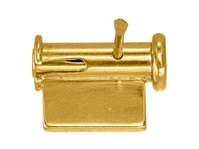 Sistema Perno Gancio Pompa Da 7 Mm,18kt Oro Giallo. Rif. 07215-2