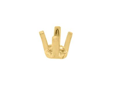 Castone Con 4 Artigli Per Pietra Rotonda Di 2,9 Mm, Oro Giallo 18 Carati. Codice Articolo 01292 - Immagine Standard - 1