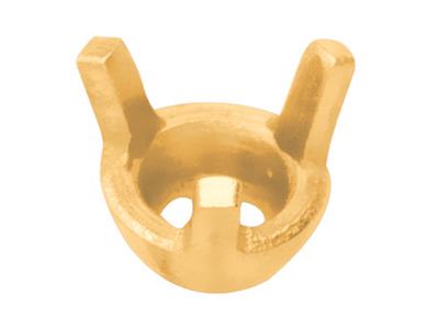 Castone A 3 Griffe Per Pietra Rotonda Di 3,2 Mm, Oro Giallo 18 Carati Ref. 01514