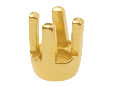 Castone A 4 Grani Per Pietra Rotonda Da 2,2 Mm, Oro Giallo 18 Carati. Rif. 01477 - Immagine Standard - 1