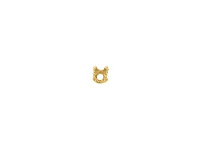 Castone A 4 Griffe Per Pietra Rotonda Di 2,2 Mm, Oro Giallo 18 Carati Ref. 01505 - Immagine Standard - 2