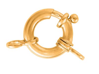 Anello Marino Con Doppio Anello 14mm, Oro Giallo 18k. Rif. 27015 - Immagine Standard - 2