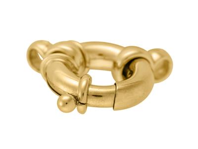 Anello Marino Con Doppio Anello 22mm, Oro Giallo 18k. Rif. 07193 - Immagine Standard - 2