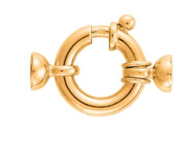 Anello Marino Con Terminali A Campana Da 14 Mm, Oro Giallo 18 Carati. Rif. 27008 - Immagine Standard - 1