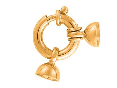 Anello Marino Con Estremità Lisce A Campana 11 Mm, Oro Giallo 18 Carati. Ref. 27007 - Immagine Standard - 1