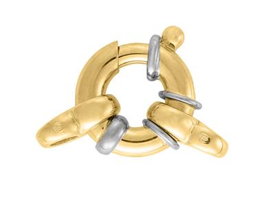 Anello Marine Con Doppio Anello 15 Mm, Oro 18 Carati. Ref. 27032