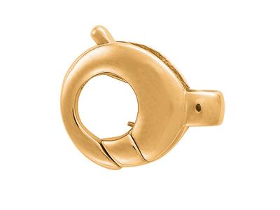 Chiusura Manette Con Anello A Molla10 Mm, Oro Giallo 18 Carati. Rif. 17050 - Immagine Standard - 1