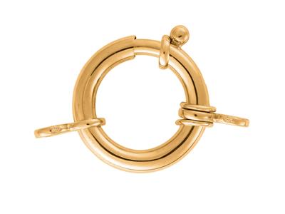 Anello Marine Con Doppio Anello 21 Mm, Oro Giallo 18 Carati. Ref. 17076