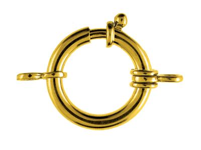 Anello Marinaio Con Doppio Anello 19mm, Oro Giallo 18k. Rif. 17000 - Immagine Standard - 1