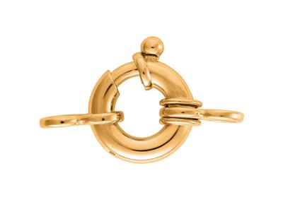 Anello Marino Con Doppio Anello Da 12 Mm, Oro Giallo 18 Carati. Rif. 17074 - Immagine Standard - 1