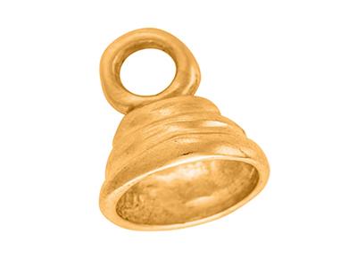 Punta Tonda Godronato 5,5 Mm, Oro Giallo 18 Carati. Rif. 07095