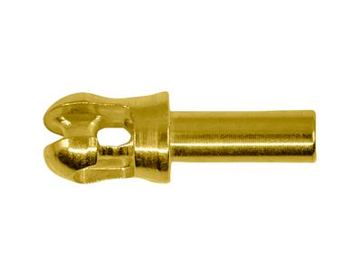 Sistema A Perno Rotondo Per Infilare, Oro Giallo 18 Carati. Ref. 17400 - Immagine Standard - 1