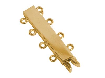 Chiusura Rettangolare 20 Mm, 4 File, Oro Giallo 18 Carati. Ref. 07116-4 - Immagine Standard - 1