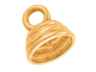 Punta Tonda Godronato 7,5 Mm, Oro Giallo 18 Carati. Rif. 17151