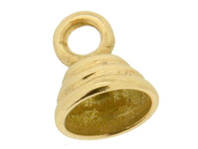 Punta Tonda Godronato 6,5 Mm, Oro Giallo 18 Carati. Rif. 17150