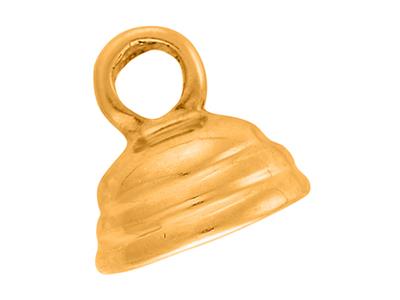 Estremità Tonda Gadrooned Di 6,5 Mm, Oro Giallo 18 Carati. Ref. 17150 - Immagine Standard - 2