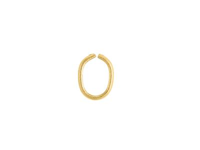 Contromaglia A Forma D 6,80 X 4,95 Mm, 18kt Oro Giallo. Rif. 07225