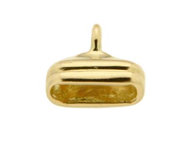 Punta Rettangolare Gadrooned 7,5 Mm, Oro Giallo 18 Carati. Ref. 17152 - Immagine Standard - 2