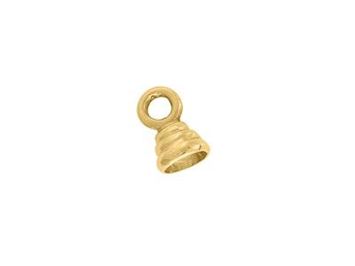 Estremità Rotonda Gadrooned Di 3,5 Mm, Oro Giallo 18 Carati. Ref. 07097 - Immagine Standard - 2